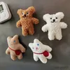 5 pçs ímãs de geladeira 3d adesivo de geladeira urso brinquedos de pelúcia adesivo de geladeira kawaii ímã adesivo animal dos desenhos animados adesivos de parede