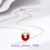 Autobanden ketting Klassiek populair temperamen S925 Sterling Zilver Amulet ketting dames lichte luxe minderheid hoogwaardige Fritillaria met originele doos