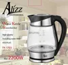 Electric Kettles 1.7 Liter Glass Electric Kettle Cordless Portable Water Heater Cool Touch Handle LED Light YQ240109