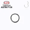 Jewelry 1/10/50pcs Wholesale Nose Ring Piercing G23 Astm F136 Titanium Clicker Ear Cartilage Earring Helix Septum Rings Body Jewelry