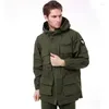 Men's Trench Coats 2024 Military M65 Coat Pure Cotton Outerwear Fleece Windbreaker Multi Pocket Tactical Jacket Men Clothing