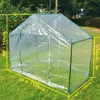 Reinforced Mini Greenhouse Outdoor Spire Small Gardening Green House Canopy Rainproof Spire Plant Insulation Canopy 240108