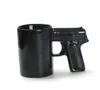 Tasse à café avec poignée pistolet, tasse à pistolet amusante, tasse à thé au lait, tasse créative en céramique pour bureau, verres à boissons