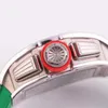 Üst Klon Miers Richrs Watch Saat Fabrikası Superclone RM 011 Platin Geri Elmas Spor Makineleri Hollow Moda Günlük Zaman