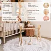 1Set Houten Rammelaar Bijtringen Baby Speelgoed Spelen Gym Mobiele geboren Zintuiglijke Structuur Baby Verpleging Geschenken Handgemaakte Wandelwagen Accessoires 240108