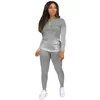 Sweats à capuche pour femmes Slim Fit Survêtement 2024 pour femmes Casual manches longues Tops Jogger Pantalons Ensembles assortis Costume d'entraînement Home Wear Tenues Femme