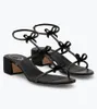 Elegante Marke Renecaovilla Caterina Sandalen Schuhe Damen Schleife Party Hochzeit Kristallverzierte Gladiator Sandalen Komfort zu Fuß mit Box EU35-43