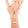 Bangle Religious Ornaments Religion Katolsk nattvardskopp Presentcenter Cross Rosary Armband Pärla