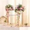 Party Decoration Mtiple Colors Artificial Flower Ball For Centerpiece Wholesale Decorative Flowers and Plant S Road Lead Decor Weddi DHI7S