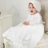 Vestidos de niña, vestido de bautizo para niñas de flores, boda, fiesta blanca, 1 año de cumpleaños, vestido de bautismo bautismal