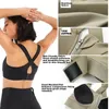 Женский спортивный бюстгальтер с карманом для мастэктомии для женщин, ударопрочный компрессионный пост с перекрещенной спиной и мягкой подкладкой