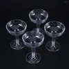 Disposable Cups Straws Tumbler Coupe Margarita Flutes Glasses Cup Martini Drinking Plastic 10pcs/20pcs Goblet Cocktail Champagne