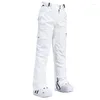 Pantalon de Ski en plein air hiver Ski mince pour femmes et hommes coupe-vent imperméable respirant thermique Couples pantalon de snowboard