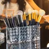 Boîtes de rangement Boîte Blush Bureau Acrylique Fondation Cosmétique Titulaire Organisateur Brosses Transparent Maquillage Stylo Fard À Paupières Cas Eyeliner