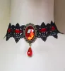 Gothic Lace Jewelry Necklace Collar Choker Halloween Retro Vintage Chain Vampire Party 2022 Bronze Stone Beaded Goth Victorian Bla3815992