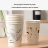 Chahua 100 stks Wegwerp Papieren Beker Voor Koffie 225 ml Grote Plastic Verdikte Water Cups Zonder Lekkage Huishoudelijke Producten 240108