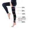 20-30mmHg Thigh High Compression Stockings Plus Size Compression Socks Men Women Footless Varicose Veins Stocking S-5XL 240104