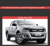 Per Ford Ranger LED Faro 16-21 Accessori Auto Testa Della Lampada Streamer Indicatore di Direzione DRL Luce di Marcia Diurna Luce Diurna