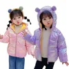 Autumn Winter Down Jackets For Girls Children Kläder varm huva ytterkläder pojkar småbarn mode kappa jacka 240108