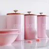 Storage Bottles Tanks Steel Kitchen Utensils Multifunction Color Tea Coffee Sugar Square Box Case Househould Mason Candle Jars With Lid