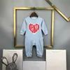 Designer Infant Bodysuit For Kids Newborn Luxury Rompers Boys Girls Onesies Baby Designers 100% Cotton Romper Children Heart Jumpsuits esskids CXD240193-6