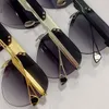 THE AERONAUT II Herren-Sonnenbrille, modische Designer-Herren-Sonnenbrille mit rahmenlosem dreieckigem Steg, modischer Tough-Guy-Stil