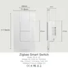 Moes Tuya Zigbee Smart Light Switch 미국 푸시 버튼 벽 스위치와 Alexa Google Home 중성 와이어/중립 와이어 없음 240108