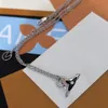 Heart Pearl Diamond Letter Pendants Дизайнерские ожерелья хрустальные цепочки чокер бренд подвеска мужчина женская высокая текстура медные свадебные украшения подарки подарки