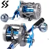 Sougayilang Saltwater Fishing Cenly Aluminium Spool Blue Trolling Max Drag 55lb Full Metal Baitcasting 240108