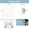 BSEED Zigbee Light Switches 1/2/3Gang 1/2/3Way Smart Wall Switches Tuya Smart Life APP Google Alexa Neutral Automatic Rebound 240108