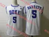 Mens #1 Zion Williamson Duke Blue Devils Basketball Jersey Stitched #5 RJ. Barrett #5 Paolo Banchero Duke Jerseys S-3XL