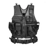 Vestes de chasse pour entraînement militaire en plein air CS, gilet tactique Molle multi-poches, armure de Combat, sécurité Paintball pour hommes