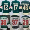 Hóquei Retro Reverso 97 Kirill Kaprizov Jersey 36 Mats Zuccarello 24 Matt Dumba 46 Jared Spurgeon 17 Marcus Foligno 29 Marc-Andre Fleury 14 56