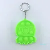 Dinosaur Bear Push Pop Bubble Keychain Fidget Toys Decompression Key Chain Anti Stress Angst Relief Bubbles Board Keyring