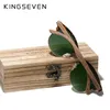 KINGSEVEN Sunglasses For Men Polarized UV400 Wood Women Round Frame Sun Glasses Brand Vintage Protection Eyewear Patchwork 240109