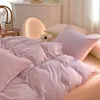 Doppelbett-Bettbezug-Set, 100 % Baumwolle, leicht, weich, hautfreundlich, Steppdecke und Kissenbezüge, Bettdecke, individuelle Größe, keine Bettwäsche, 240109