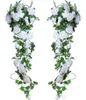 2M long Artificial Rose Vine Silk Flower Garland Hanging Baskets ivy rattan Home Outdoor Wedding Arch Garden Wall Decoration7609549