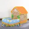 Spela tält Toys Ball Pool For Children Barn Ocean Balls Pool Garden House Foldbara barn Toy Tents Playpen Tunnel Spela House 240108