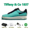 Designer Shoes 1 Low SP Forces Blue Black MultiColor Tiffany&Co. 1837 Leather Suede Men Women Luxurys Outdoor Sports Sneakers Friends and Family