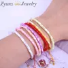 5 pièces nacre coquille rondelle perles Bracelet pour femmes coloré coquille macramé Bracelet corde fil fille dame bijoux 240109