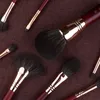 Qinzhi – ensemble de pinceaux de maquillage professionnels faits à la main, en Fiber synthétique douce, manche court, Kit de pinceaux de maquillage portables de voyage