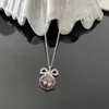 2024 Designer Xitai Queenjewellery Pendant New Fashion Girl Sweet Cool Bow 3D Saturn Necklace Full Of Diamonds Gold and Silver Powder Layered Sweater Chain U4XC