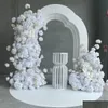 Décoration de fête Pas de fleurs, y compris les décorations de mariage d'articles Acrylique Arch Toile de fond Stand S Fleur Fournitures de mariage Événements Stage Bac Dhjp9