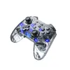 شفافة SWIT CH Pro Wireless Bluetoo Th Game Controller مع مصابيح LED المدمجة في Wake-Up Six Axis Gyroscope ناقل حركة مستمر