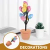 Decoratieve bloemen Paasei Potplanten Party Decor Kunsteieren om schuim tafelbladdecoraties te versieren