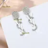 Stud Aretes Moda Donna Orecchini Designer Ear Stud Marca Placcato oro 18 carati Designer Geometria Lettere Orecchino di cristallo Festa di nozze Jewerlry Stile classico 2024