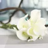 Flores decorativas 10 pçs realista nupcial elegante plástico casa falso calla lírio decoração de casamento leve diy floral flor artificial