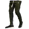 Byxor Spring/Autumn Men's Casual Sports Pants Euro American Style Double Pocket Dragkedja joggingbyxor