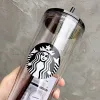 Starbucks Cold Cup Прозрачный стакан Venti Traveler с логотипом зеленой соломки - 16 унций 24 унции