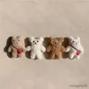 5 pçs ímãs de geladeira 3d adesivo de geladeira urso brinquedos de pelúcia adesivo de geladeira kawaii ímã adesivo animal dos desenhos animados adesivos de parede